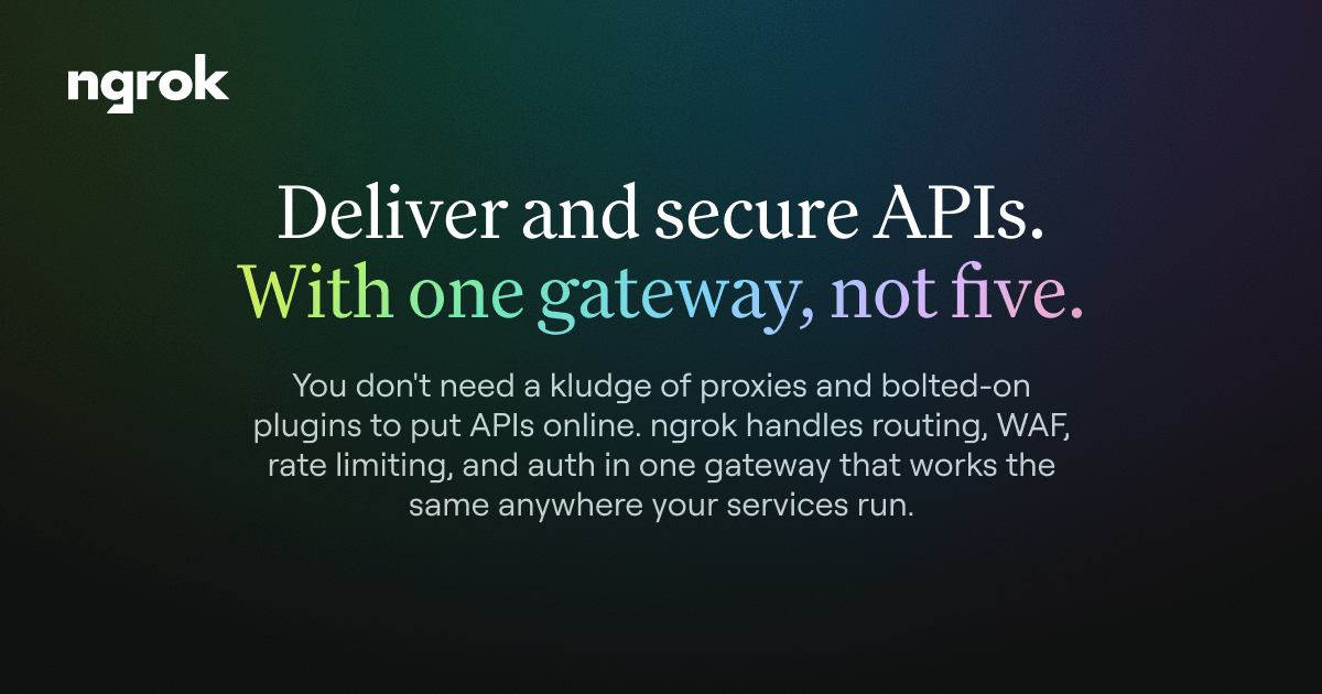 One API gateway, anywhere your services run | ngrok
