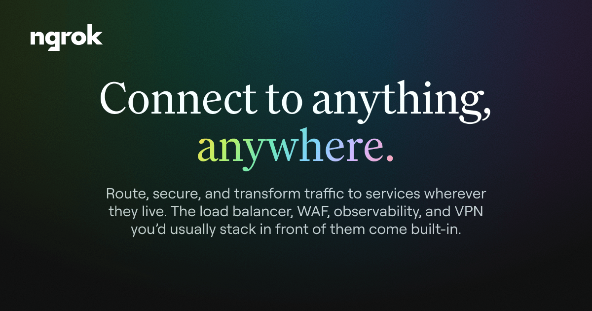 ngrok Gateway: route and secure all your traffic, anywhere