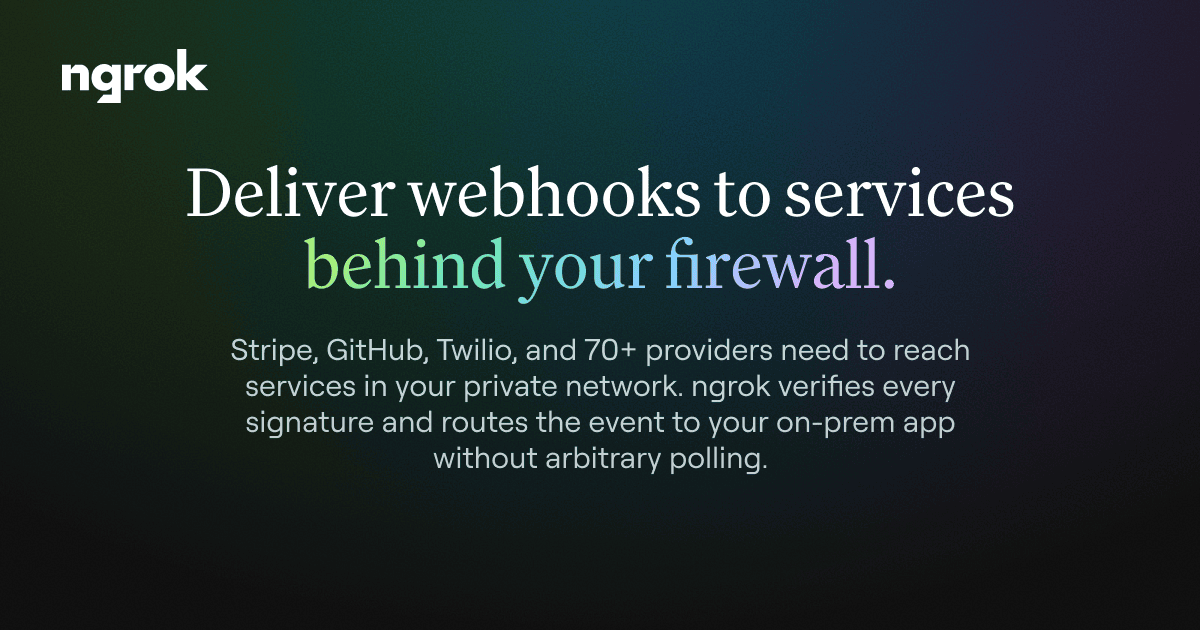 Webhook Gateway: deliver webhooks to on-prem services securely | ngrok