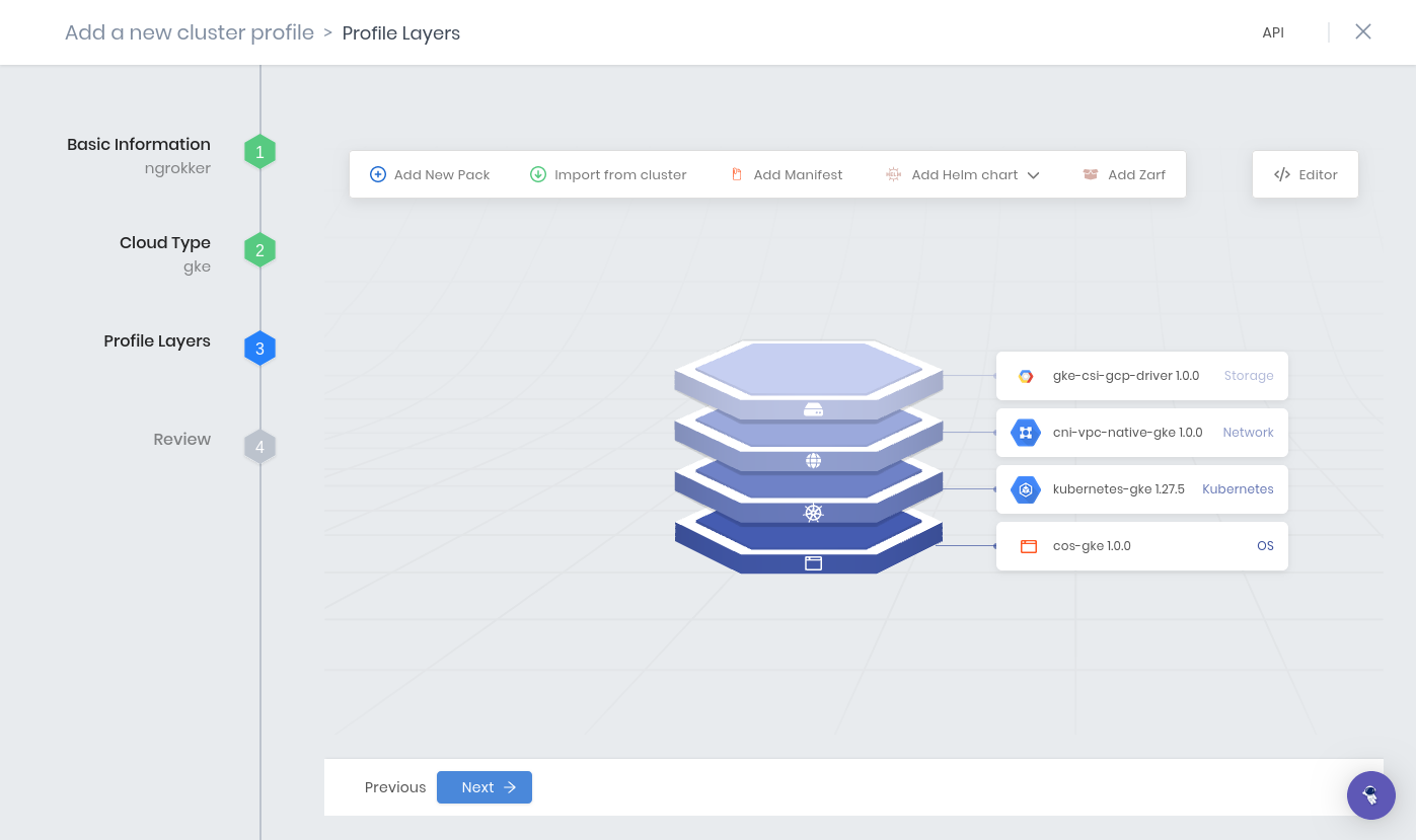 Finalize your cluster profile