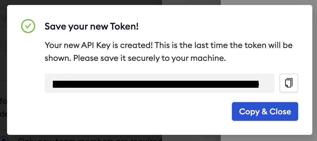 ngrok new API key